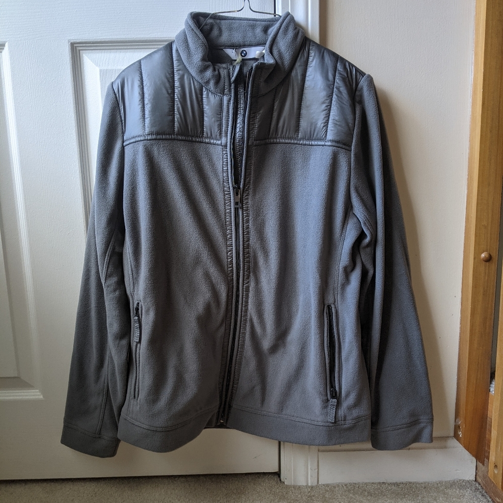 🆕 BMW Fleece Puffer Jacket, Grey L